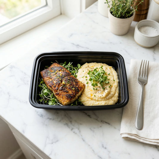 Blackened Snapper & Gouda Grits